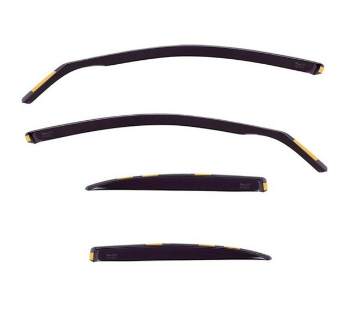 Wind deflector HEKO 23258 4D Frontal 4 pcs Rear